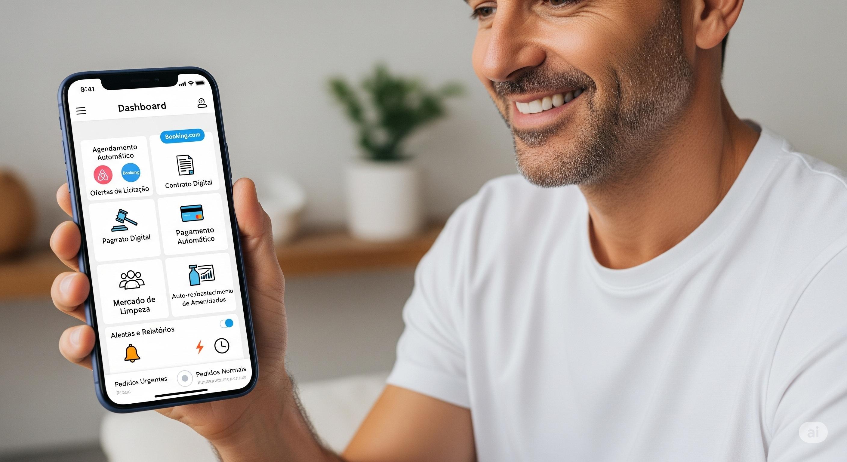 Dashboard de gestão para hosts